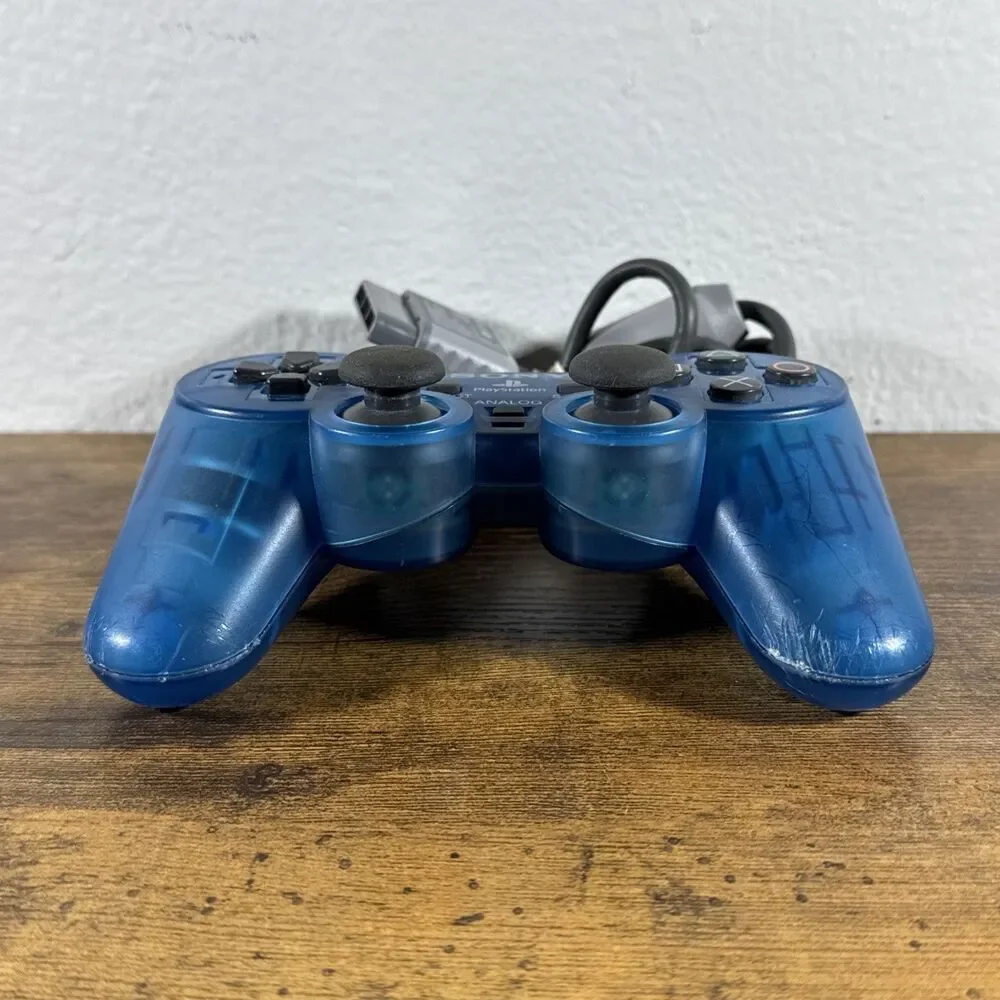 1999 Sony PlayStation 1 PS1 Island Blue Video Game Controller SCPH-1200 PS One